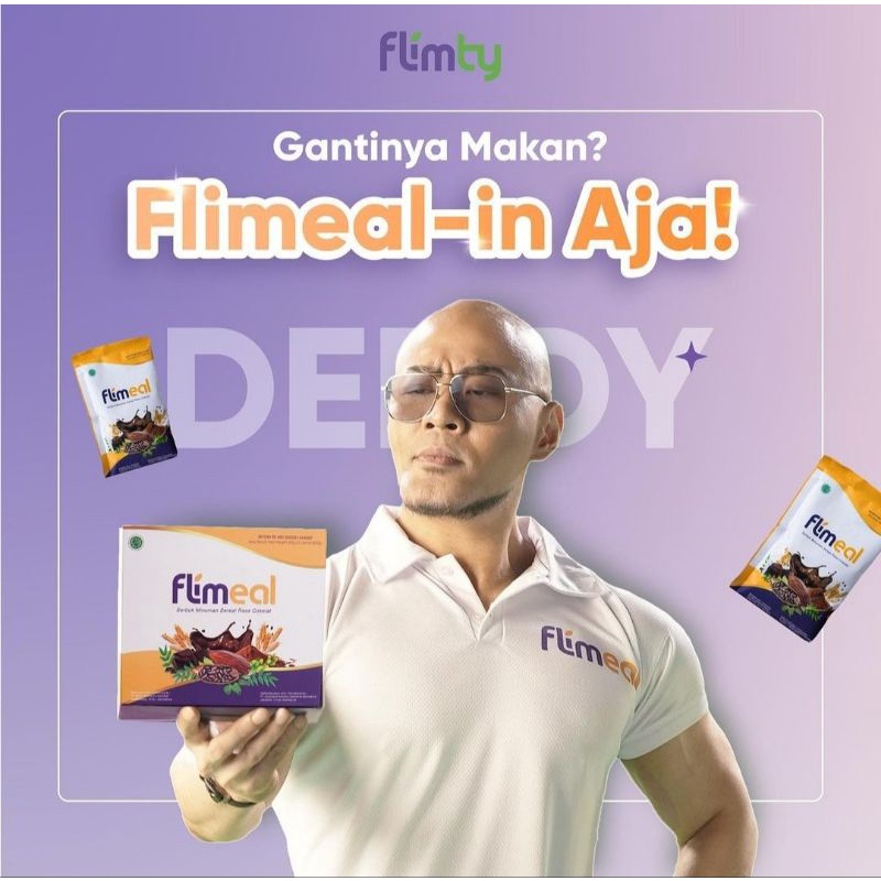 FLIMEAL BY FLIMTY ORIGINAL COKLAT SACHET PENGGANTI MAKAN