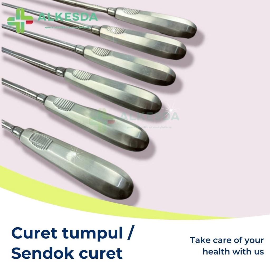 Curet Tumpul - Sendok Kuret - 1-6 (1 Set)