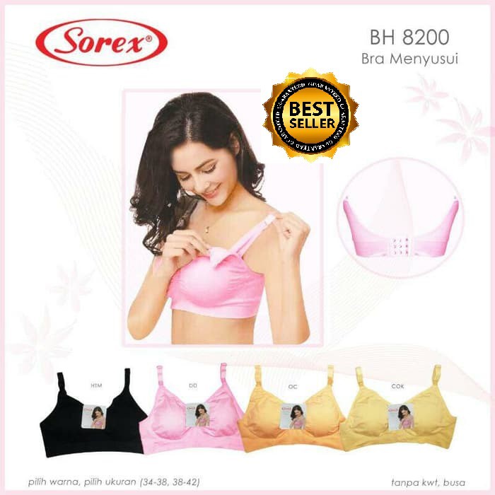 BH Hamil Menyusui PREMIUM Maternity Sorex 8200 / Bra Ibu Hamil Asli Model Sorex 8200 Official