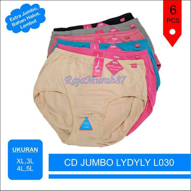 (6pcs) Celana Dalam LYDYLY JUMBO L 030 3L 4L.5L / Celana dalam BiG SIZE