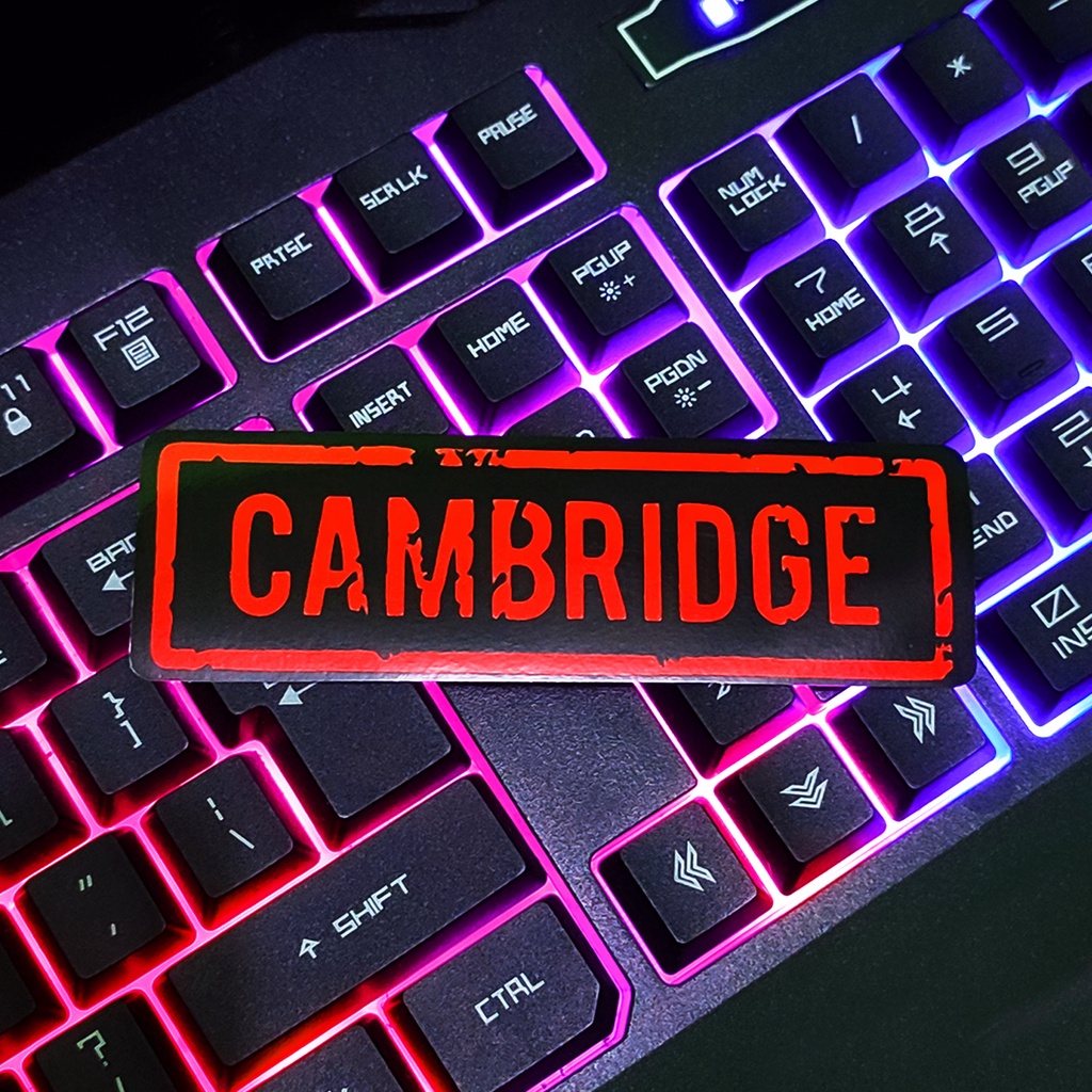 Stiker Aesthetic CAMBRIDGE SERIES - STICKER TUMBLR MOTOR JOURNAL LAPTOP