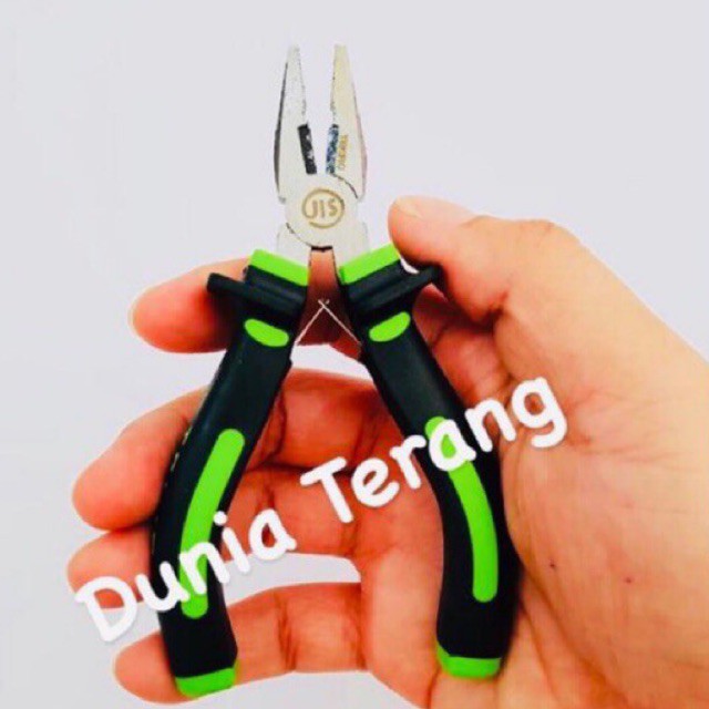 PAKET 3PCS Tang Mini 4.5'' 4.5inch KOMBINASI LANCIP POTONG Gagang Karet - TEKIRO