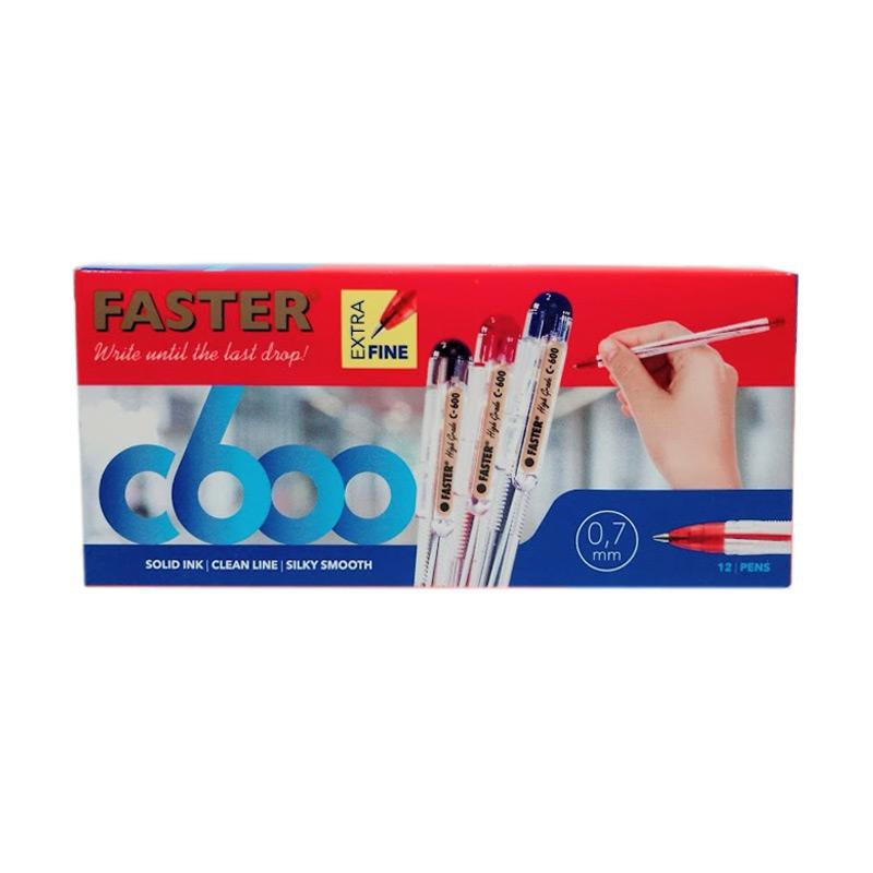 Pulpen Faster C600 0.7 Extra Fine Tip