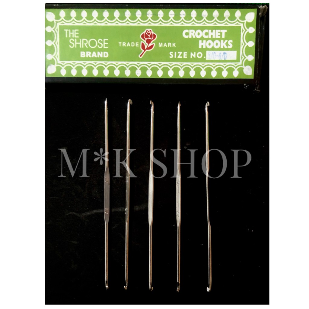 Hak Pen/Crochet Hooks Double Pointed. MERK: ROSE. Uk: 5 - 6