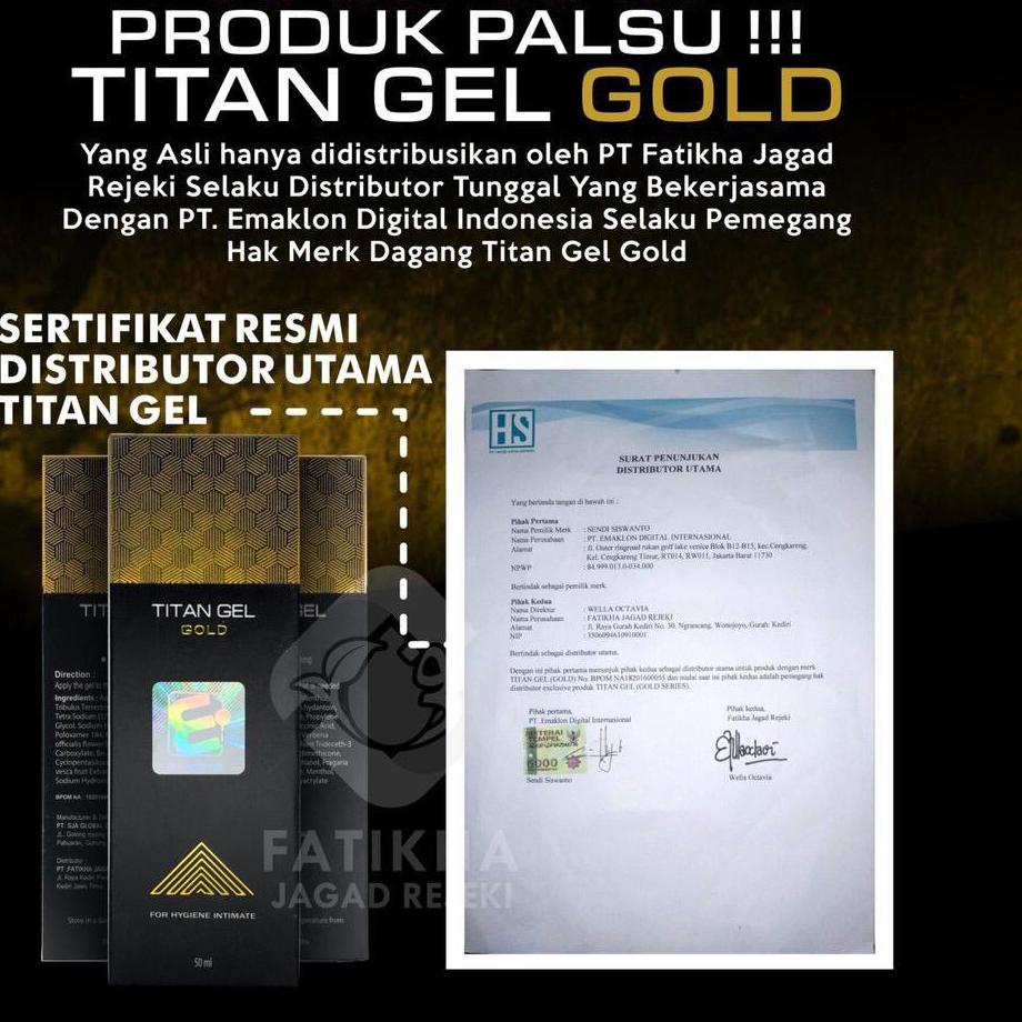 EXCLUSIVE!TITAN GEL GOLD ORIGINAL ASLI BPOM I ASLI BPOM TITAN GEL MEMPERBESAR MR P ORIGINAL|SQ6