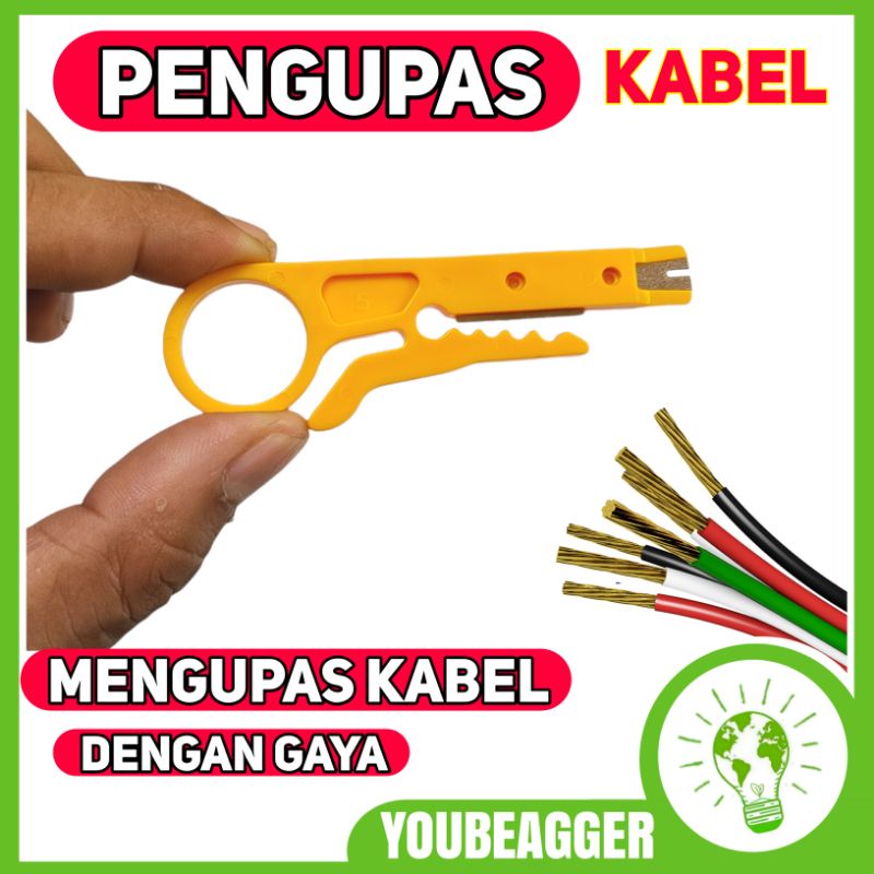 PENGUPAS kabel dengan mudah