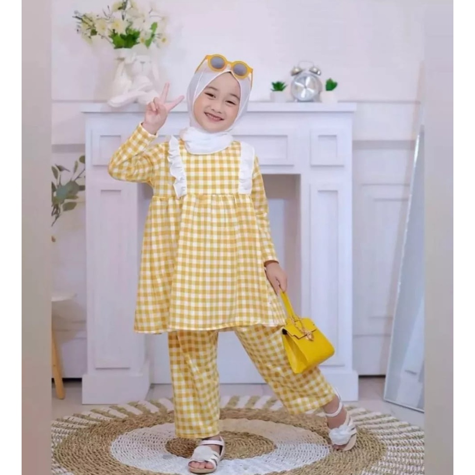 PROMO-SETELAN BAJU ANAK PEREMPUAN USIA 1-6 TAHUN SETELAN ANAK PEREMPUAN SLAVINA SET TERLARIS