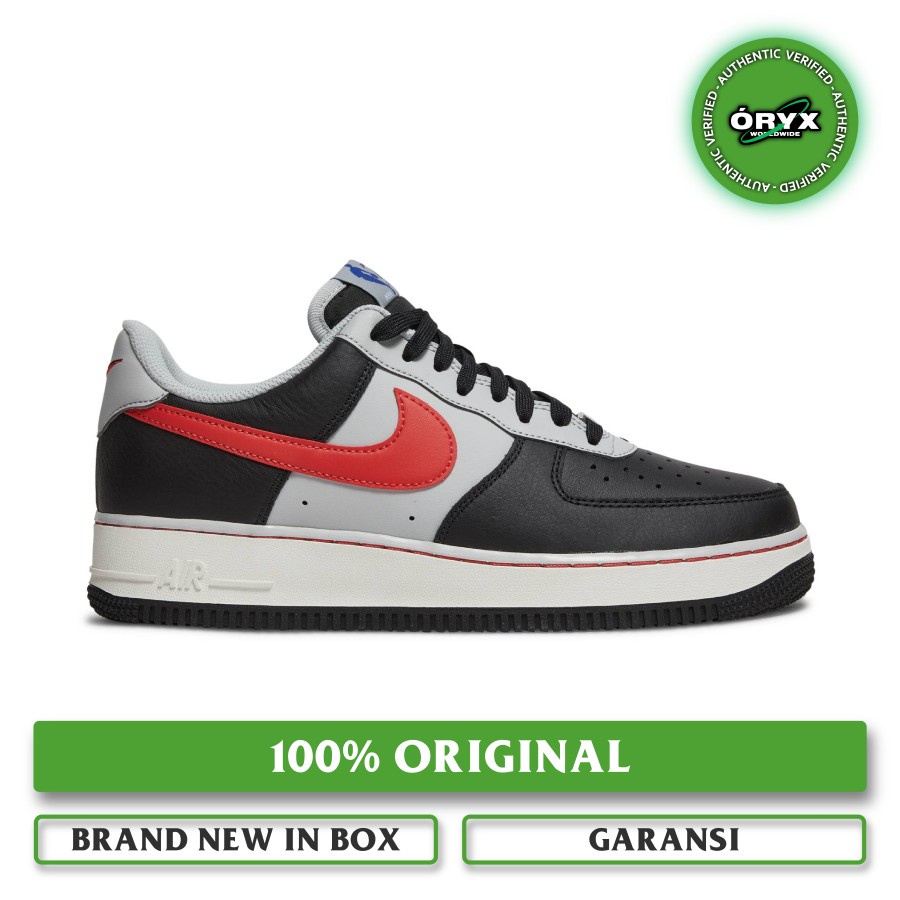 Nike Air Force 1 '07 LV8 NBA EMB 75th Anniversary Trail Blazers Black / Grey Fog / Sail / Chile Red 