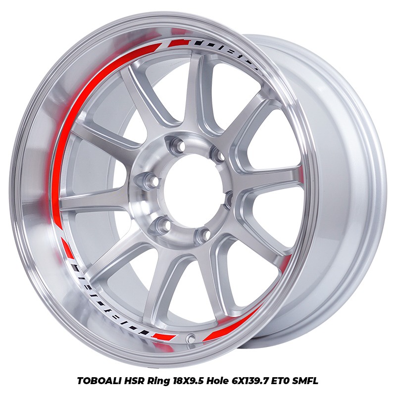 velg mobil Fortuner Pajero Ring 18 Hsr Toboali R18x9,5 Pcd 6x139,7 Velg Racing Terbaru Gratis Ongkir