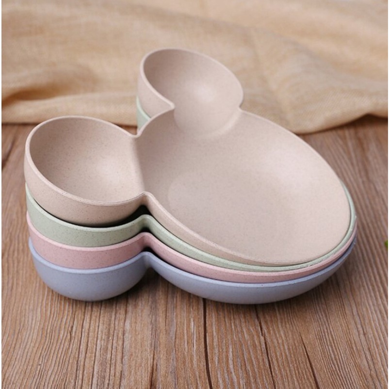 Set peralatan makan/Mickey Bowl/Mangkok Makan Anak Bentuk Karakter  L292