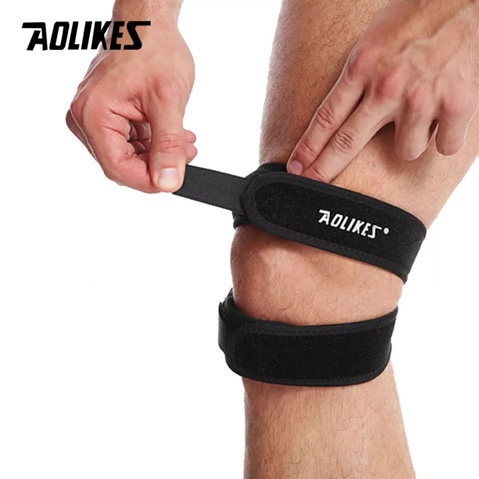 Aolikes 7929 Lutut Knee Pad Support Bandage Fitness Sepeda Football