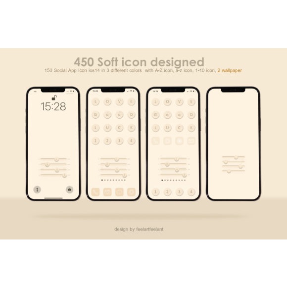 450 Social Icons App Aesthetics