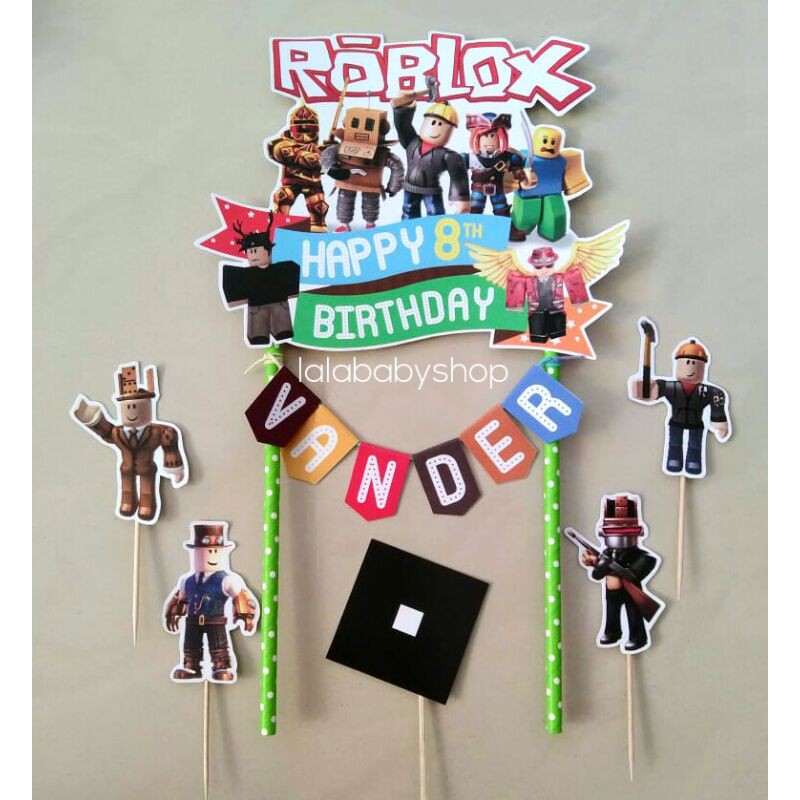 cake topper ROBLOX custom/topper kue/hiasan kue