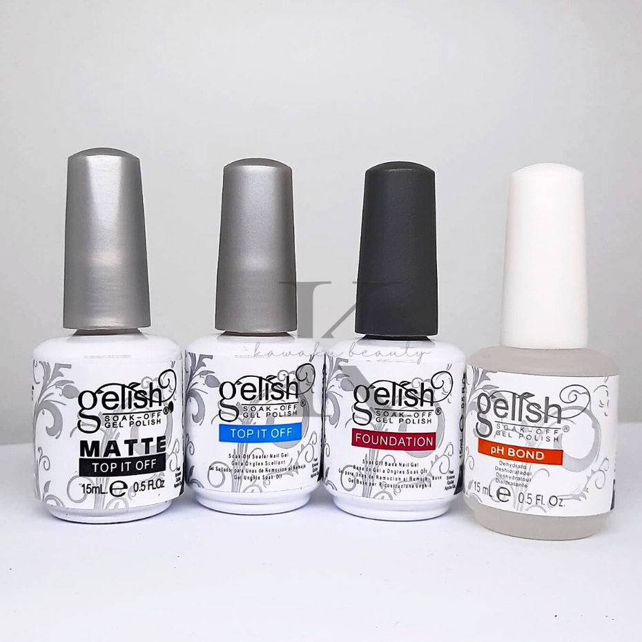 Gelish Harmony Soak Off Gel Polish Top Coat / Foundation Base Coat / Matte Top Coat / PH BOND