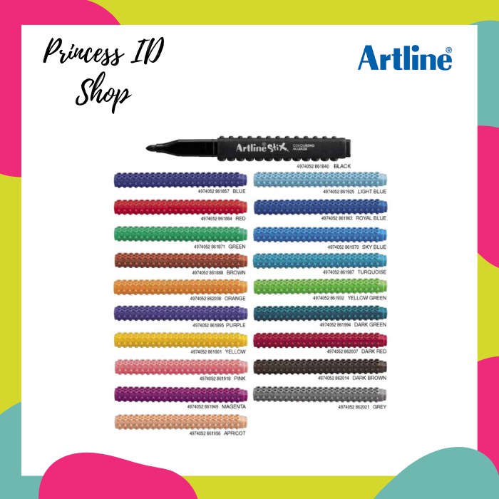 

SPIDOL WARNA COLOURING MARKER ARTLINE STIX ETX-300