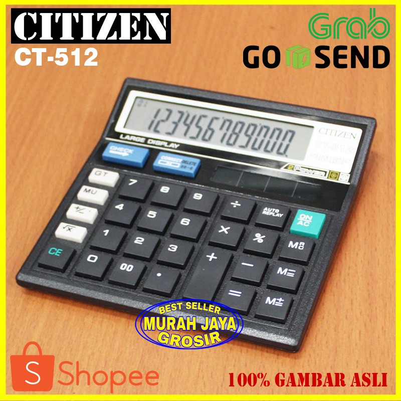 

Kalkulator Citizen CT-512 Replay Calculation 12 Digit CT 512