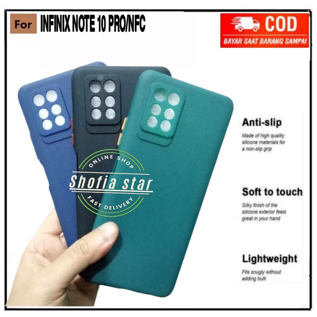 CASE INFINIX NOTE 10 PRO SOFTCASE BABY SKIN MACARON PROTECT CAMERA