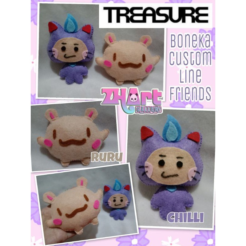 Treasure Line Doll plush flanel