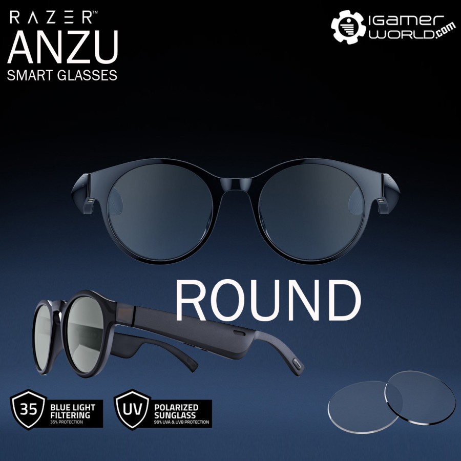 Jual Razer Anzu Smart Glasses Lifestyle Eyewear With Built In Headphones Indonesia Shopee Indonesia