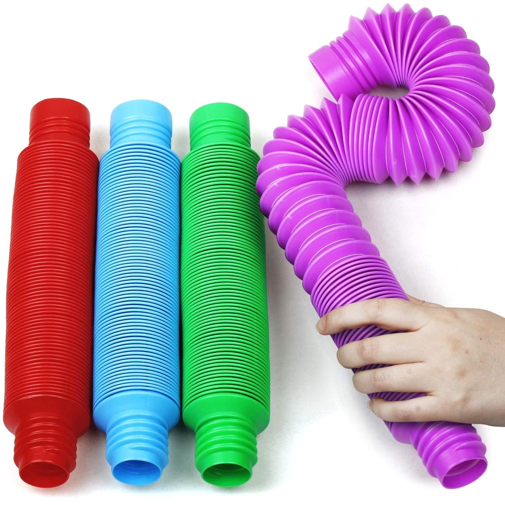 Pop Tubes Sensory Fidget Toy for Autistic Children and Fidgets for Kids Stress Relief Toys DIY Splicing Toys