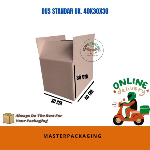 

Kardus/Dus/Box Baru Polos B flute uk. 40x30x30cm