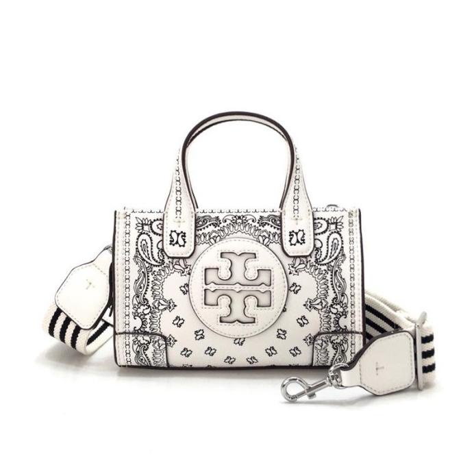 Tory Burch Ella Printed Flower Micro Tote Bag Original TORY BURCH barang tersedia