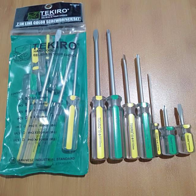 OBENG KRISTAL 7 PCS TEKIRO / OBENG KRISTAL SET TEKIRO