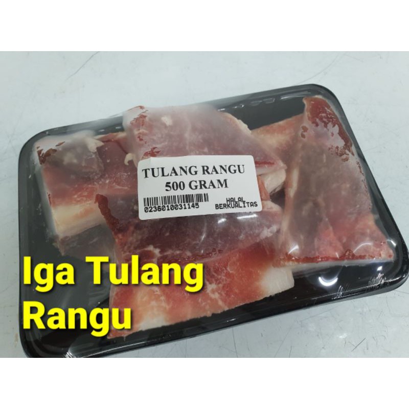 

Iga Tulang Rangu 500gram Daging Sapi Halal Kualitas Terbaik dan Produknya Terjamin Kualitasnya