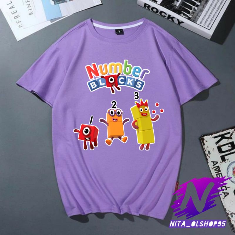 kaos anak number blocks terbaru baju number blocks kaos number blocks