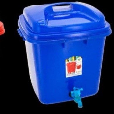 Ember Air + Kran 40 Liter Green Leaf 1038 KR / Bak Tempat Air Cuci Tangan Dengan Keran