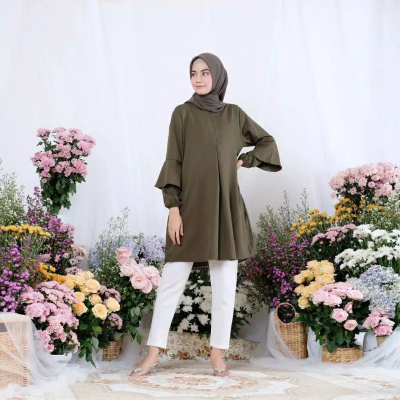 [COD] Kirana tunik basic motif polos