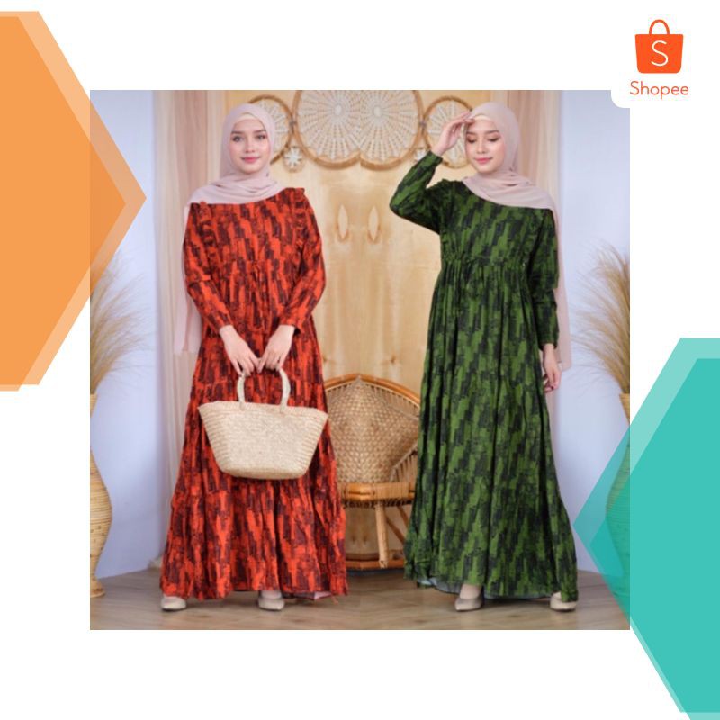 1 Grosir ABSTRAK HOMEY DRESS - NURSING WEAR - GAMIS RAYON VISCOSE - PUSATROKSOLO Elegan