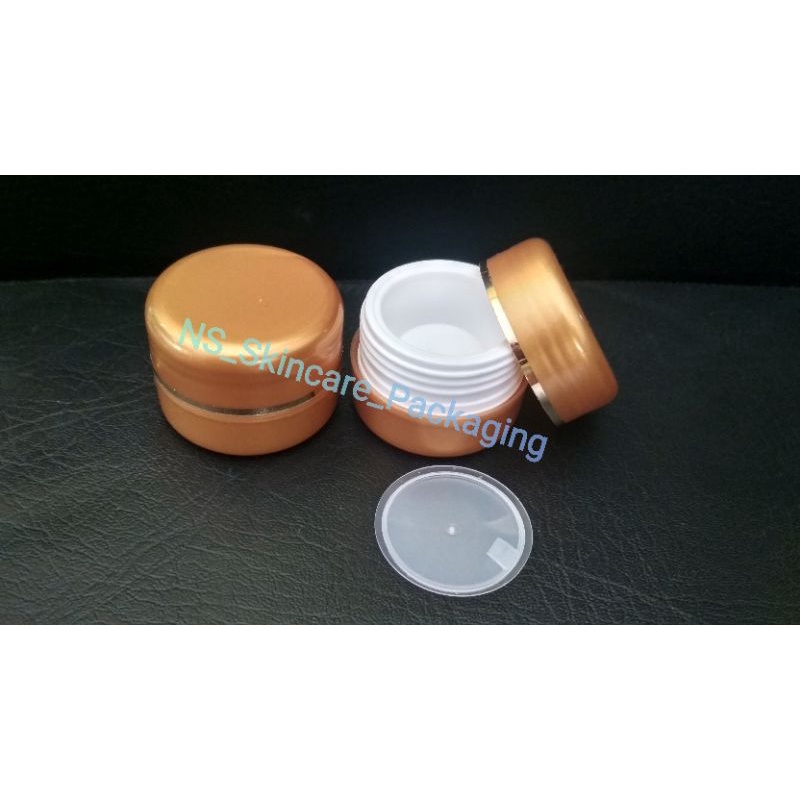 Pot cream 12,5gr gold list gold kemasan kosmetik