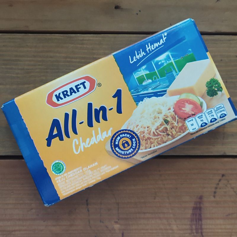 

Kraft Keju Cheddar All in One 165 gr Keju Kraft Solusi Hemat