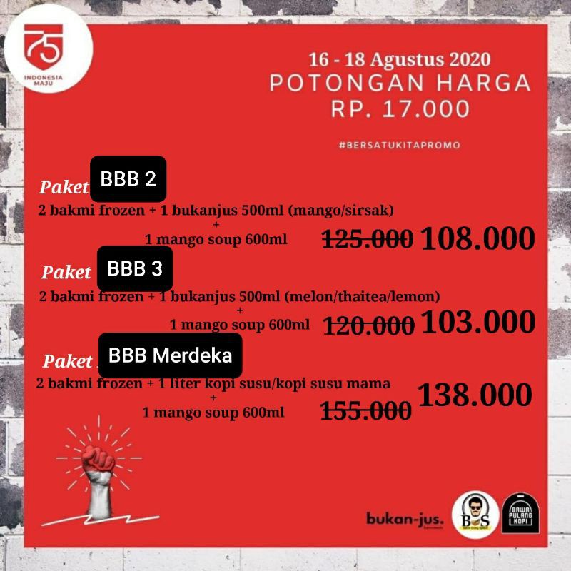 

Paket bersatu kita promo