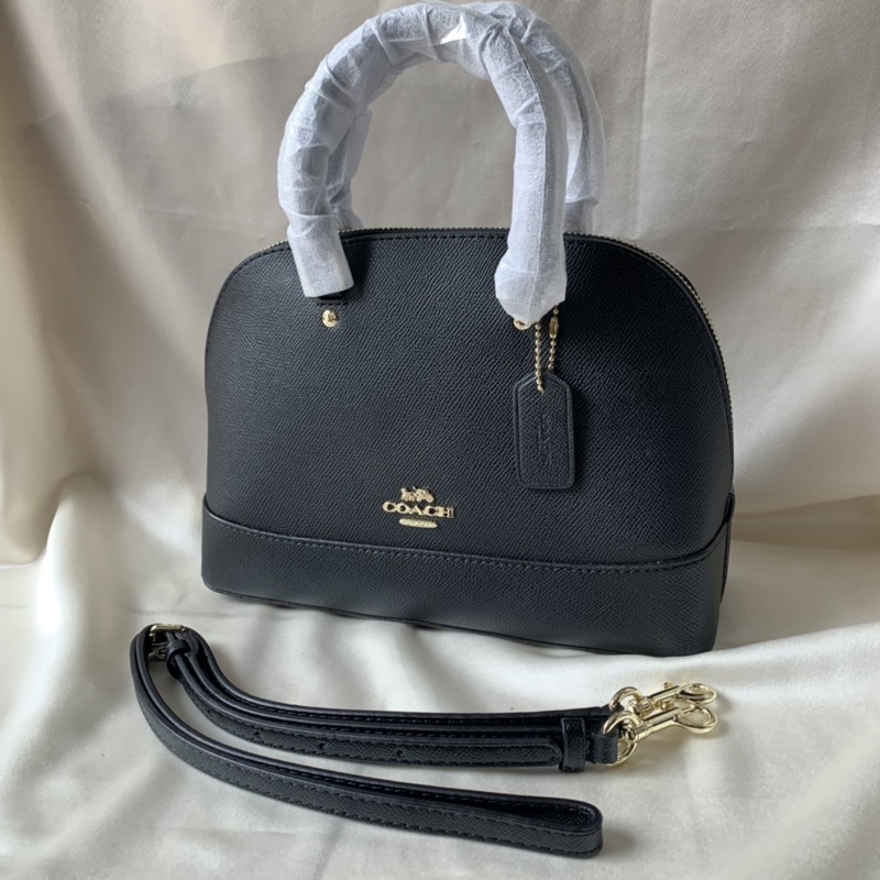 COACH WOMAN BAG SIERRA BLACK LEATHER (COACH 27591)