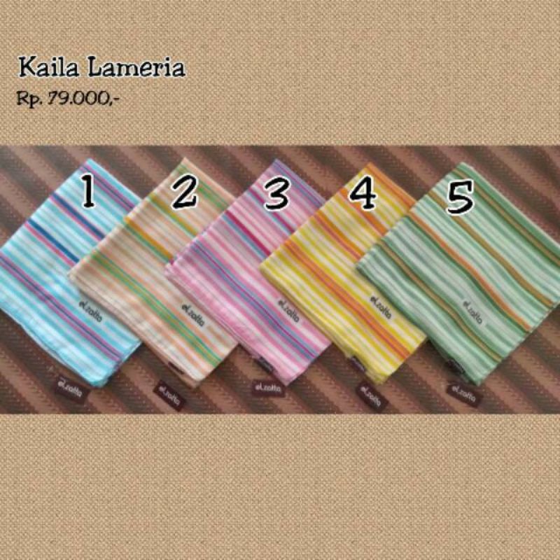 Scarf Jilbab Elzatta Kaila Lameria Garis