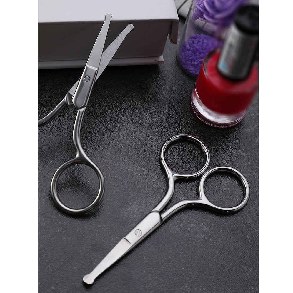 

GUNTING BULU HIDUNG NOSE HAIR CUT GUNTING STAINLESS RAMBUT HIDUNG KELAPA BULAT ALIS BULU MATA H 332