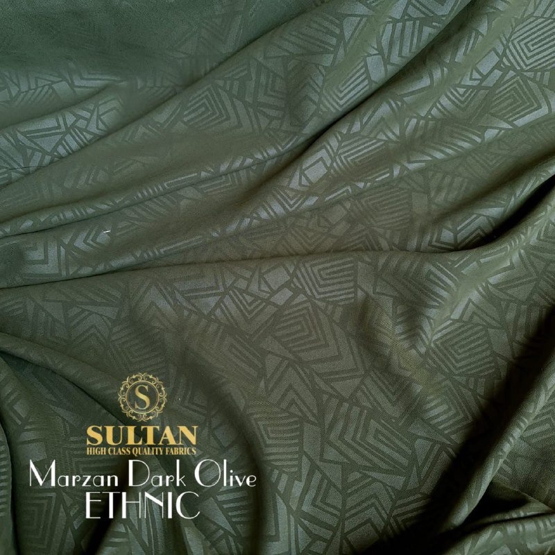 50CM EMBOS ETHNIC MAZEN DARK OLIVE ANTI UV KAIN ABAYA SULTAN (MEREK LAMA: MARZAN)