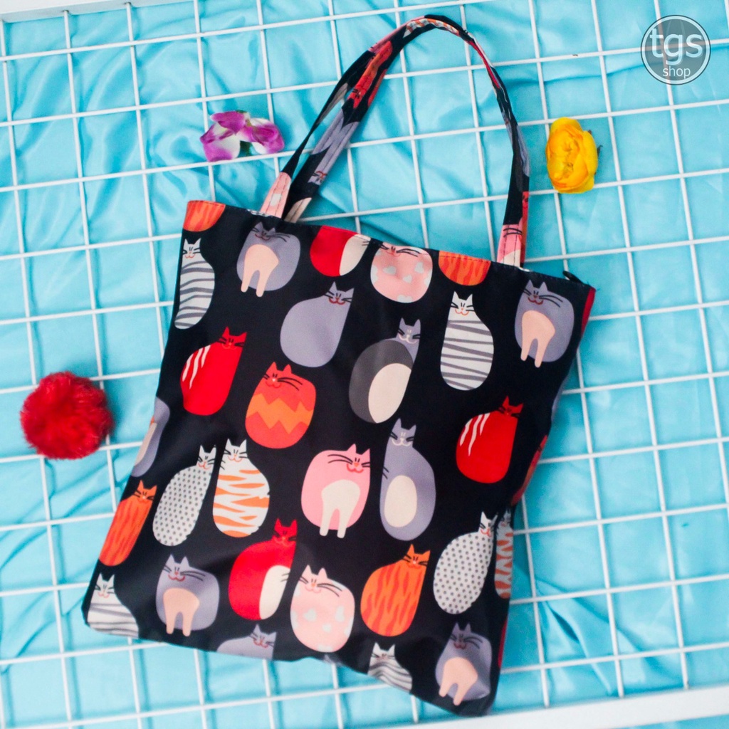 Tas Karakter Totebag Tenteng Mini Anak Perempuan Motif Print