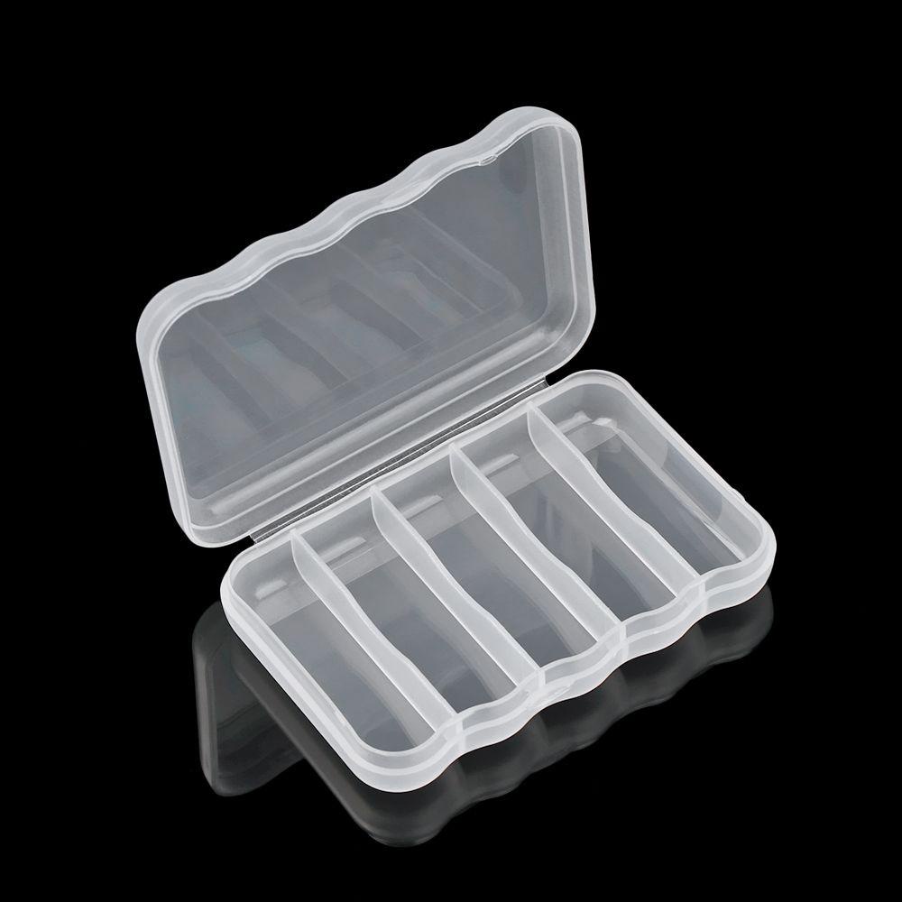 Top Storage Box Square Bening Organisasi Rumah Penyimpanan Pil Plastik Bekal