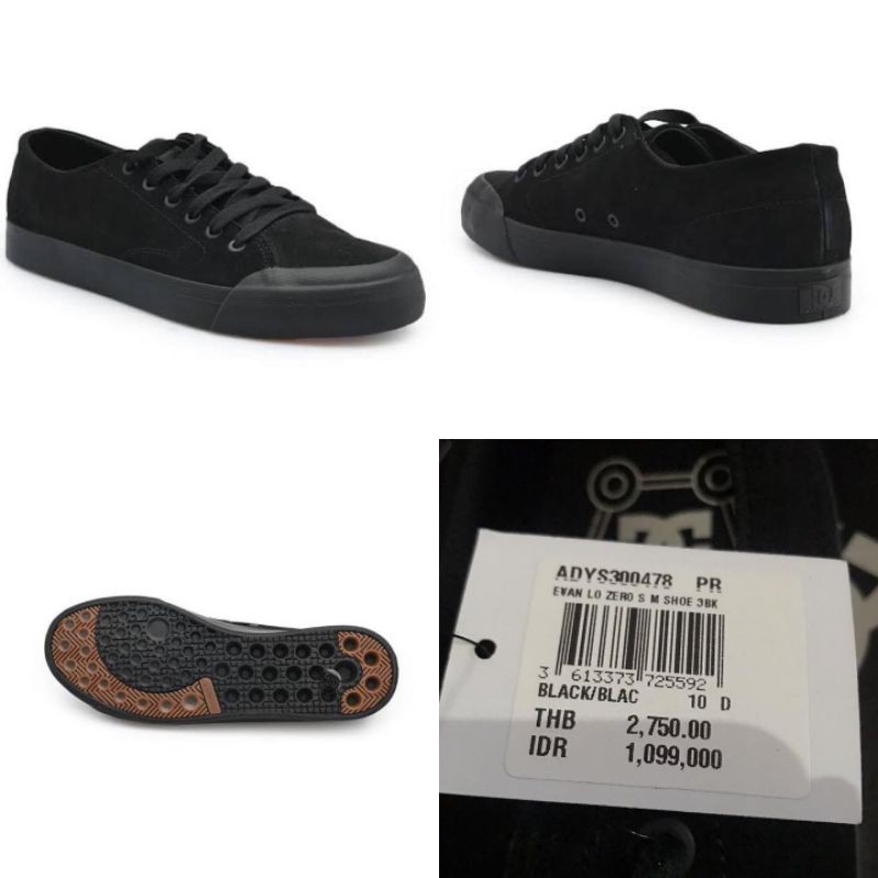 Sepatu DC Evan Smith LO Zero 3BK
