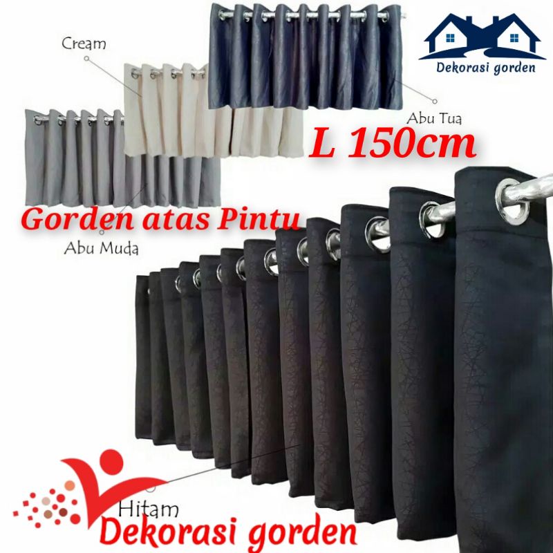gorden atas Pintu/Poni gorden atas pintu Lebar 150cm