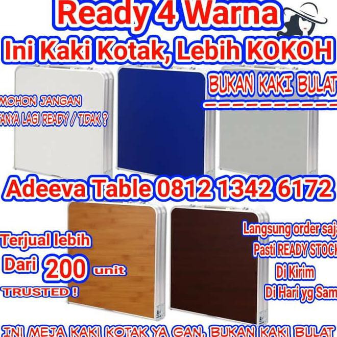 Meja Lipat Koper Serbaguna / Meja Lipat Hpl Portable