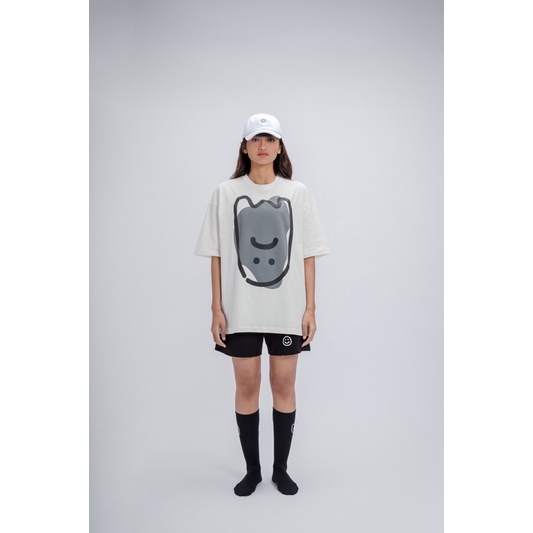 FAITH FADE CHILDHOOD MEMORIES - Saddey Ghostey Big Oversized Tee (Broken White)