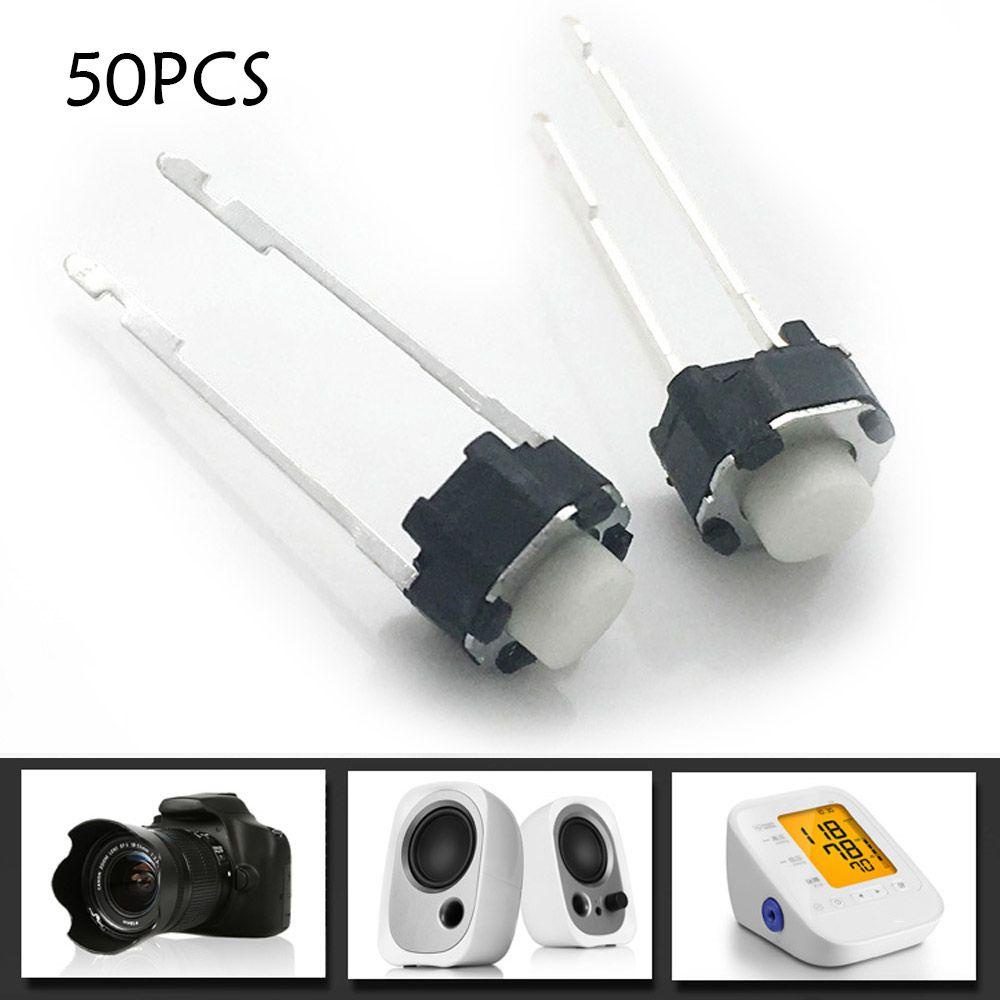 Nanas 50PCS Saklar Tact 6 * 6 * 5mm Push Button 2pin Power Switch