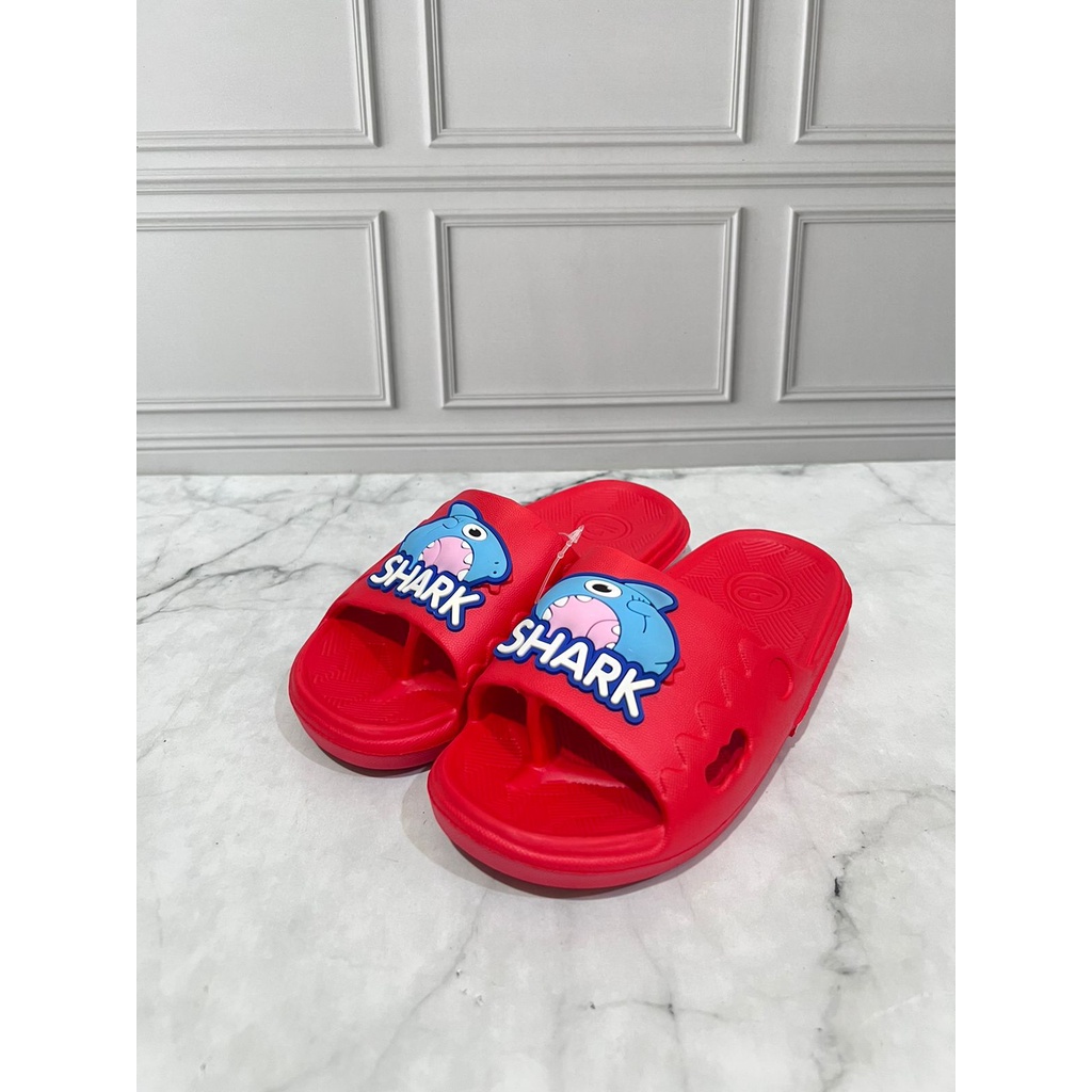 DX-306D-SH Sandal Jepit Kokop Anak Laki Laki Karakter Ikan Baby Shark Merek Dulux Ukuran 24-29