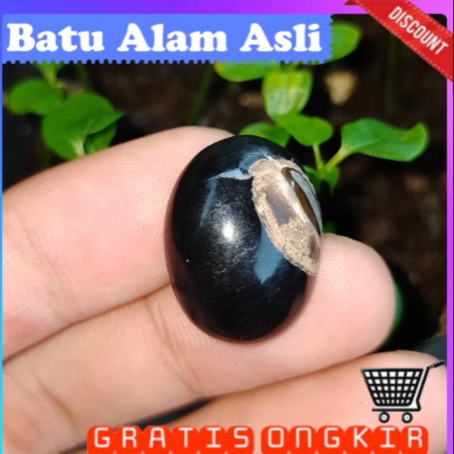 Batu hitam pekat ulin asli kalimantan batu langka