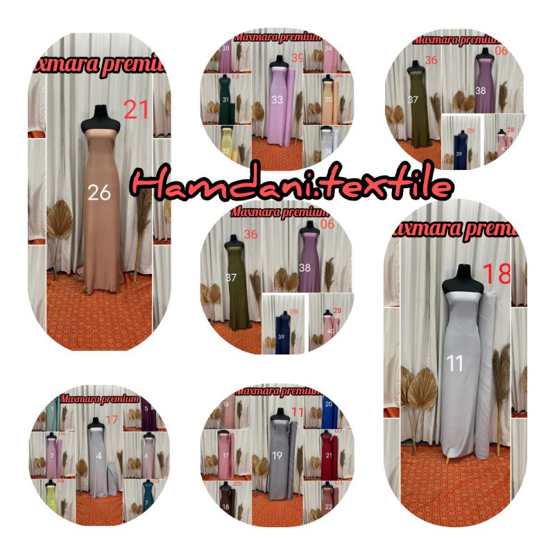 kain maxmara || bahan maxmara polos premium