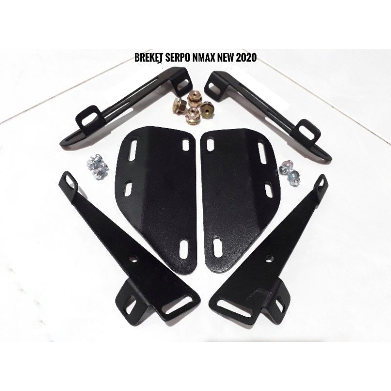 Breket Serpo Nmax New 2020 - 2021 dan Nmax Old Tahun 2015 - 2019 Paket Bracket set for spion R25 Zx10r r15 zx 10r zx10 r Baut Anti Jebol Set